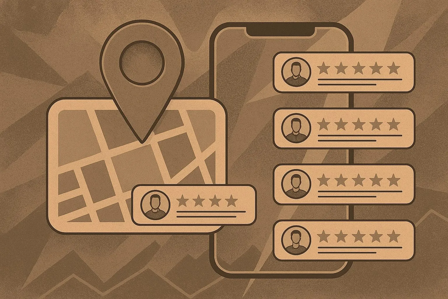 Google Maps abstract illustration