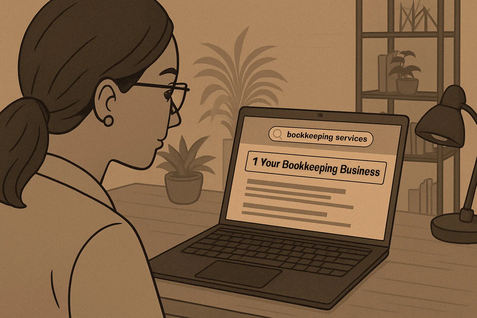 Learner taking notes in front of a laptop