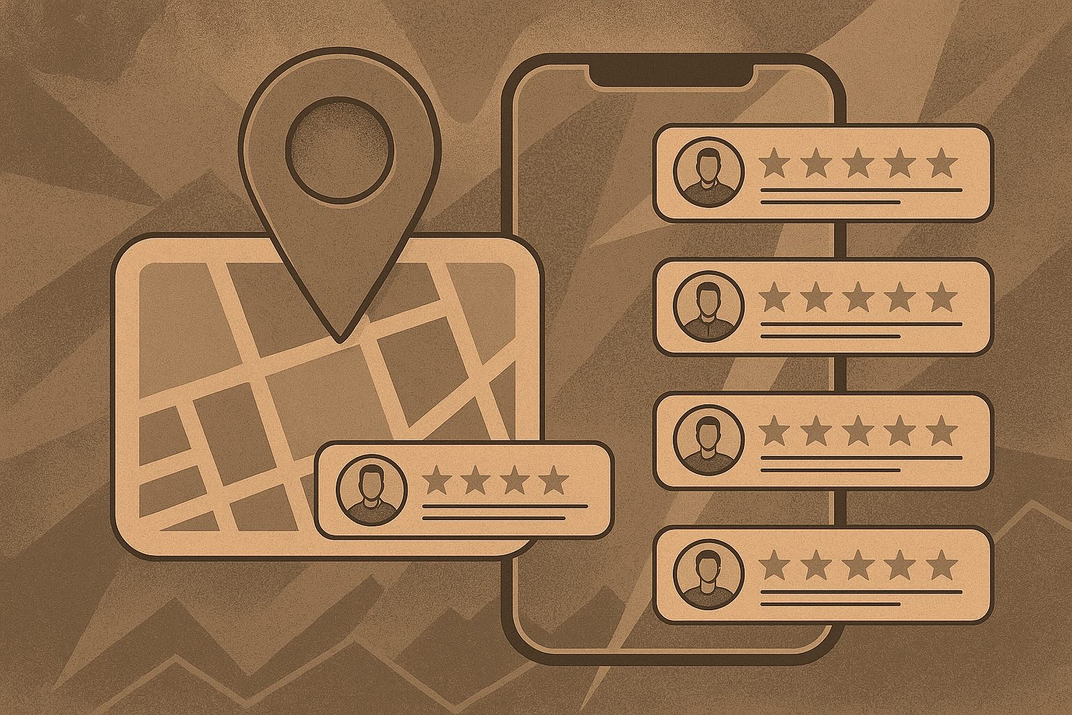 Google Maps abstract illustration